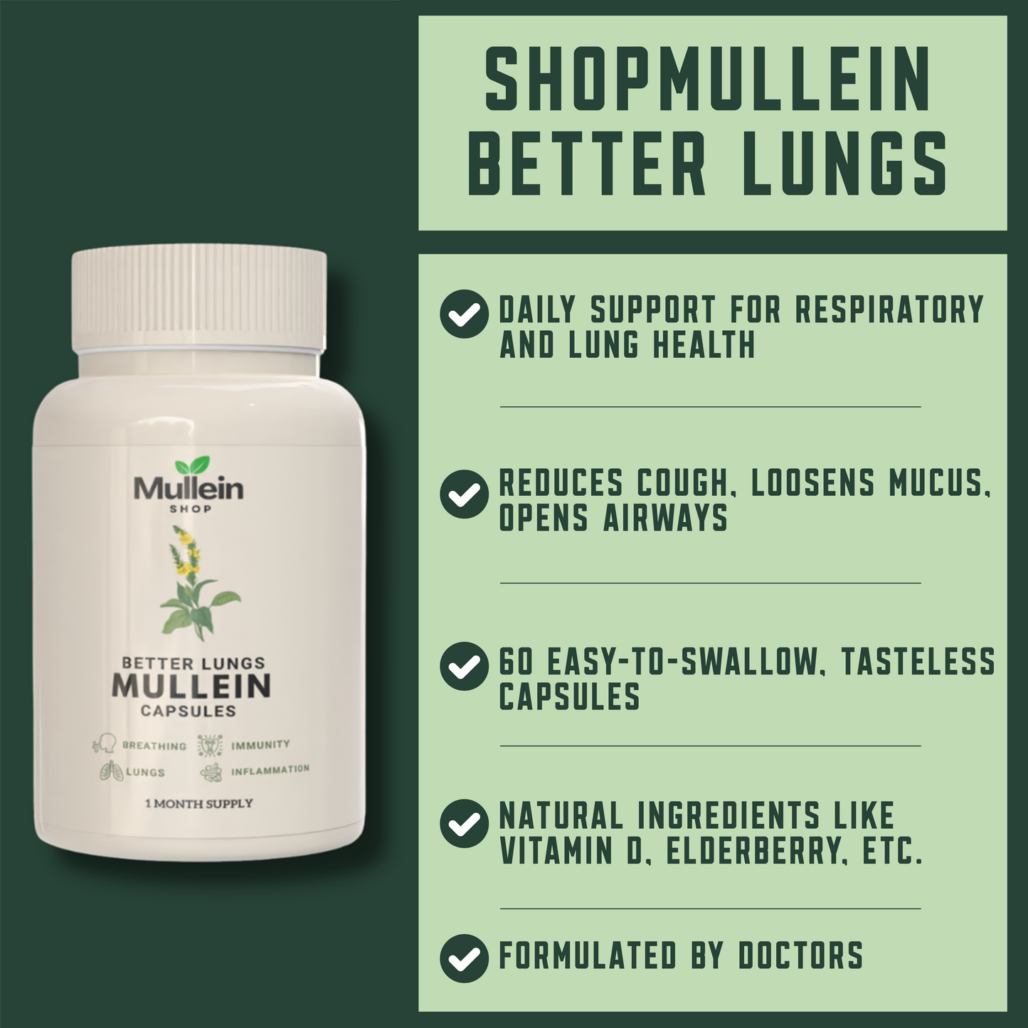 ShopMullein® Detox-Kapseln